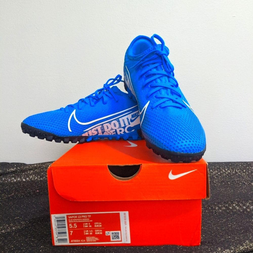 Nike Vapor 13 pro tf shoes. Brand new. still in box. Size 5.5 for men and size 7